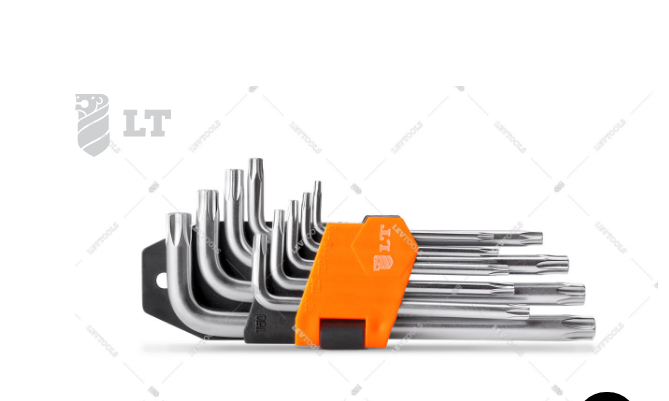 Набор Г-образных ключей TORX – 9 шт. СRV, Т10-Т51 LT L-AK-T-01