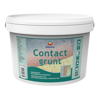 ESKARO Contact Grunt, 1,2кг адгезионный водоразводной грунт