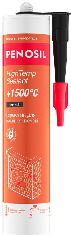 Герметик для каминов и печей Penosil HighTemp Sealant 1500°C Black Черный 310мл H4594