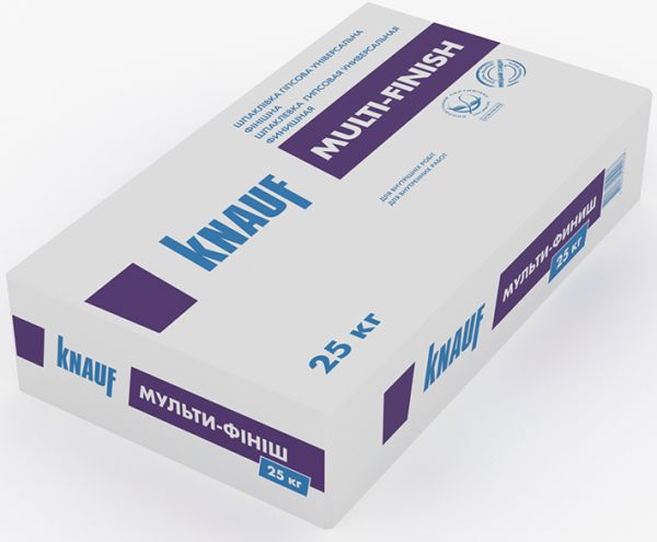 KNAUF Мульти-Финиш, тонкослойная гипсовая шпаклевка, 25кг