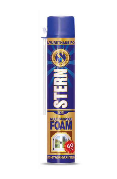 Пена монтажная ручная STERN 50л/750мл/850гр